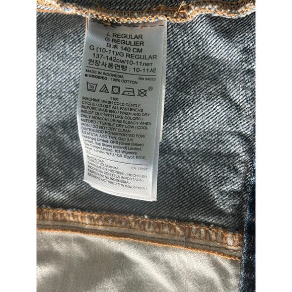 GAP Kids Denim Jacket L (10-11) Patchwork Plaid & Floral Print – 100% Cotton - Picture 6 of 8